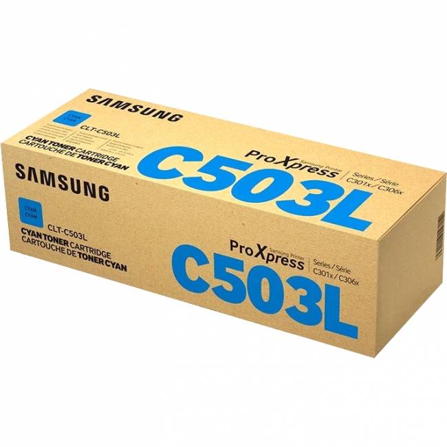 Тонер-картридж Samsung CLT-C503L Cyan Toner Cartridg (SU016A) — для бизнеса и офиса Тонер-картридж Samsung CLT-C503L Cyan Toner Cartridg (SU016A) — для бизнеса и офиса