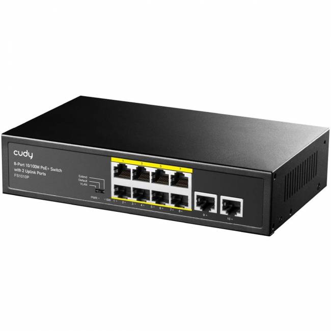 Коммутатор Cudy FS1010P — для бизнеса и офиса Коммутатор Cudy FS1010P — для бизнеса и офиса