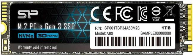 Накопитель SSD Silicon Power SP001TBP34A60M28 — для бизнеса и офиса Накопитель SSD Silicon Power SP001TBP34A60M28 — для бизнеса и офиса