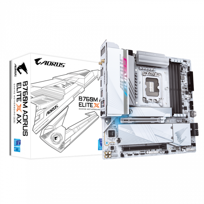 Материнская плата GIGABYTE B760M A ELITE X AX — для бизнеса и офиса