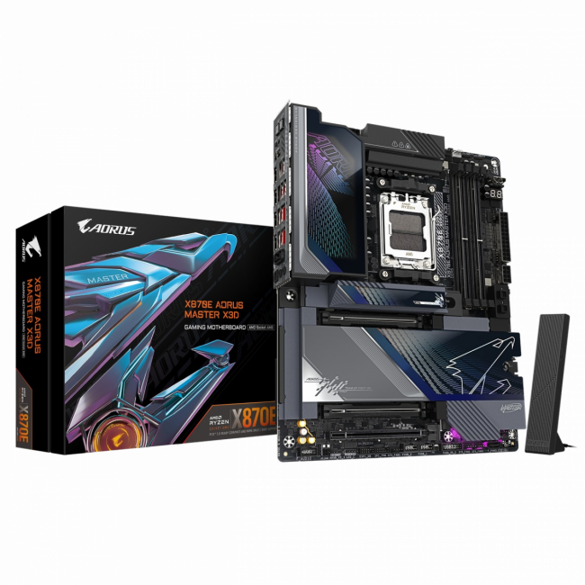 Материнская плата Gigabyte X870E A MASTER X — для бизнеса и офиса Материнская плата Gigabyte X870E A MASTER X — для бизнеса и офиса