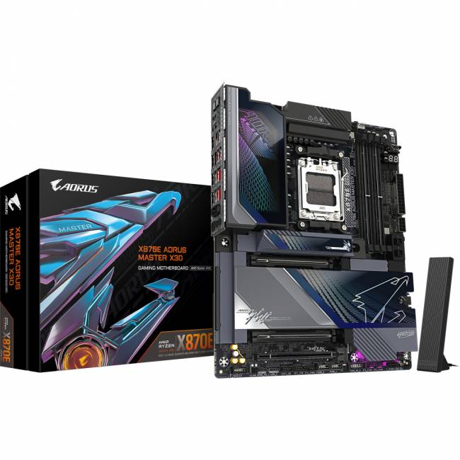 Материнская плата Gigabyte X870E A MASTER X — для бизнеса и офиса Материнская плата Gigabyte X870E A MASTER X — для бизнеса и офиса