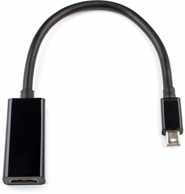 Переходник Mini DisplayPort(m) <=> HDMI (f) 0.1 м черный ATcom Mini DisplayPort (m) - HDMI (f) 0.1 м — для бизнеса и офиса