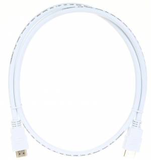 Кабель HDMI 19M/M ver 2.0, 1М, белый  Aopen <ACG711W-1M> AOpen HDMI (m) - HDMI (m) 1м