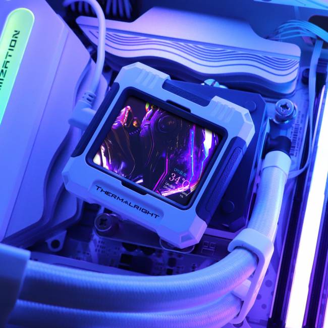 Водяное охлаждение для процессора Thermalright Frozen Warframe 420 ARGB White — для бизнеса и офиса Водяное охлаждение для процессора Thermalright Frozen Warframe 420 ARGB White — для бизнеса и офиса