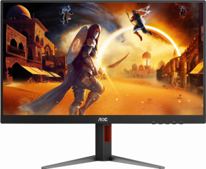 Монитор AOC Q27G4/D 27" 2560x1440, IPS, 200Hz, 80M:1, 250cd, 0.3 ms, HDMI 2.0, DisplayPort 1.4, Height adj 130, pivot, VESA 100, 3Y, Black/Red Монитор AOC Q27G4/D