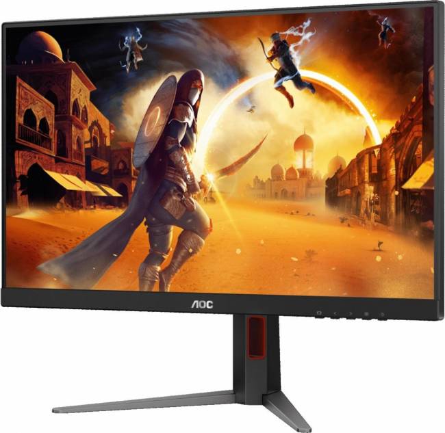 Монитор AOC Q27G4/D 27" 2560x1440, IPS, 200Hz, 80M:1, 250cd, 0.3 ms, HDMI 2.0, DisplayPort 1.4, Height adj 130, pivot, VESA 100, 3Y, Black/Red Монитор AOC Q27G4/D — для бизнеса и офиса Монитор AOC Q27G4/D 27" 2560x1440, IPS, 200Hz, 80M:1, 250cd, 0.3 ms, HDMI 2.0, DisplayPort 1.4, Height adj 130, pivot, VESA 100, 3Y, Black/Red Монитор AOC Q27G4/D — для бизнеса и офиса