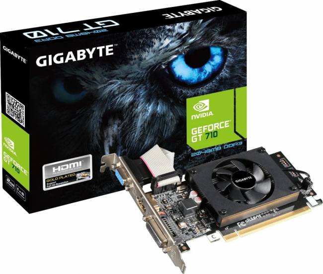 Видеокарта Gigabyte GV-N710D3-2GL 2.0 — для бизнеса и офиса Видеокарта Gigabyte GV-N710D3-2GL 2.0 — для бизнеса и офиса