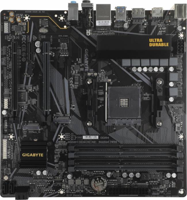 Материнская плата Gigabyte B550M DS3H AC R2 — для бизнеса и офиса Материнская плата Gigabyte B550M DS3H AC R2 — для бизнеса и офиса