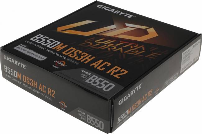 Материнская плата Gigabyte B550M DS3H AC R2 — для бизнеса и офиса Материнская плата Gigabyte B550M DS3H AC R2 — для бизнеса и офиса