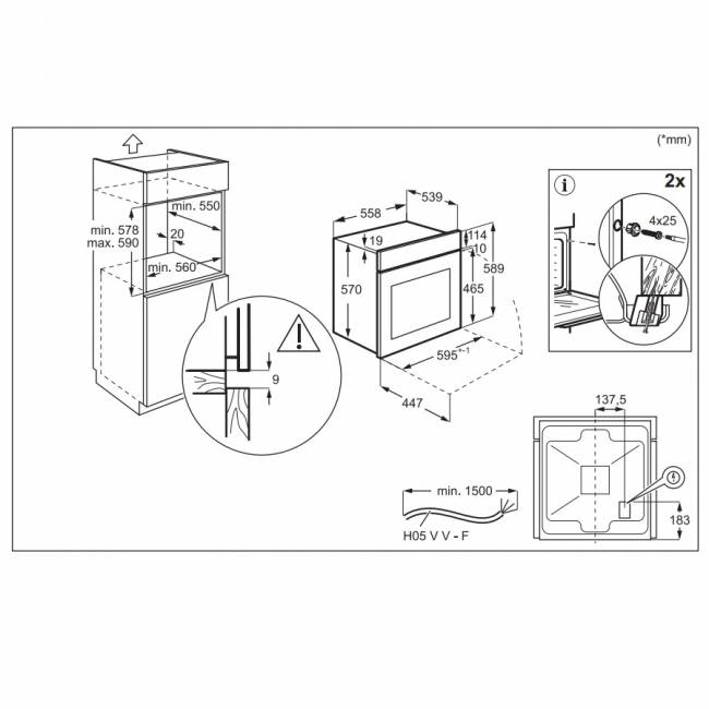 Встраиваемые электрические духовки ELECTROLUX ELECTROLUX EOD5C70BZ — для бизнеса и офиса Встраиваемые электрические духовки ELECTROLUX ELECTROLUX EOD5C70BZ — для бизнеса и офиса