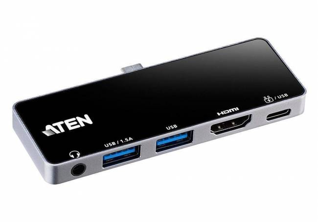 USB-C 4K Ultra Mini Dock with Power Pass-through ATEN UH3238 — для бизнеса и офиса USB-C 4K Ultra Mini Dock with Power Pass-through ATEN UH3238 — для бизнеса и офиса