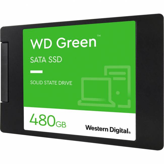 Твердотельные накопители WD Green 480GB (WDS480G3G0A) — для бизнеса и офиса Твердотельные накопители WD Green 480GB (WDS480G3G0A) — для бизнеса и офиса