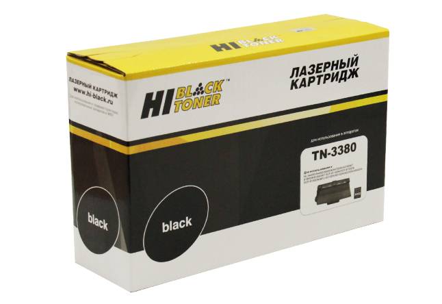 Тонер-картридж Hi-Black (HB-TN-3380) для Brother HL-5440D/5450DN/DCP-8150DN, 8K — для бизнеса и офиса Тонер-картридж Hi-Black (HB-TN-3380) для Brother HL-5440D/5450DN/DCP-8150DN, 8K — для бизнеса и офиса