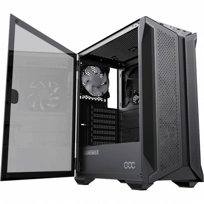 Компьютерный корпус, без блока питания ATX GameMax Brufen C1 — для бизнеса и офиса Компьютерный корпус, без блока питания ATX GameMax Brufen C1 — для бизнеса и офиса