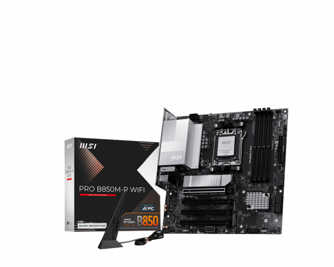Материнская плата MSI PRO B850M-P WIFI — для бизнеса и офиса Материнская плата MSI PRO B850M-P WIFI — для бизнеса и офиса