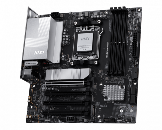 Материнская плата MSI PRO B850M-P WIFI — для бизнеса и офиса Материнская плата MSI PRO B850M-P WIFI — для бизнеса и офиса