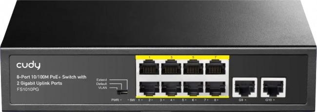 Коммутатор Cudy FS1010PG — для бизнеса и офиса Коммутатор Cudy FS1010PG — для бизнеса и офиса