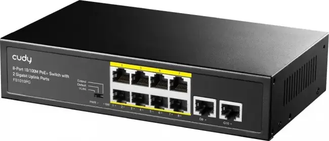 Коммутатор Cudy FS1010PG — для бизнеса и офиса Коммутатор Cudy FS1010PG — для бизнеса и офиса