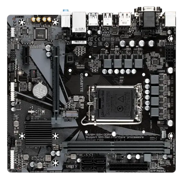 Материнская плата GIGABYTE H610M S2H — для бизнеса и офиса Материнская плата GIGABYTE H610M S2H — для бизнеса и офиса