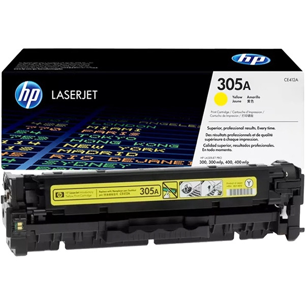 Тонер-картридж HP 305A Yellow Original LaserJet Toner Cartridge (CE412A) — для бизнеса и офиса