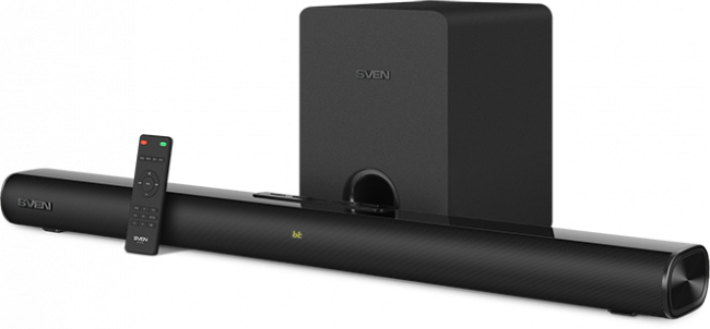 Саундбар SVEN SB-2150A, черный (180 Вт,USB,HDMI,ПДУ,Optical, Bluetooth,дисплей, беспроводной сабвуфер) Sven SB-2150A — для бизнеса и офиса Саундбар SVEN SB-2150A, черный (180 Вт,USB,HDMI,ПДУ,Optical, Bluetooth,дисплей, беспроводной сабвуфер) Sven SB-2150A — для бизнеса и офиса