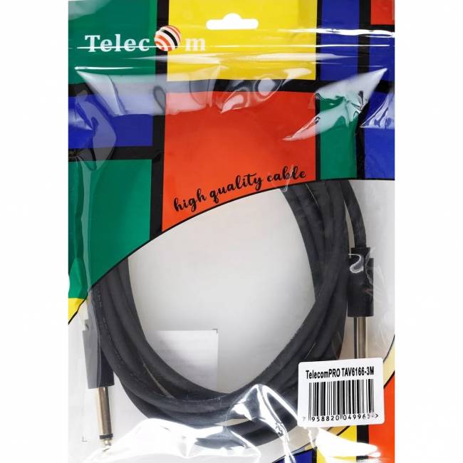 Кабель-соединит 6.35ST(M)/6.35 ST(M), 3м, Telecom PRO <TAV6166-3M> Кабель-переходник Telecom jack 6.35 mm M/jack 6.35 mm M (TAV6166-3M) — для бизнеса и офиса Кабель-соединит 6.35ST(M)/6.35 ST(M), 3м, Telecom PRO <TAV6166-3M> Кабель-переходник Telecom jack 6.35 mm M/jack 6.35 mm M (TAV6166-3M) — для бизнеса и офиса