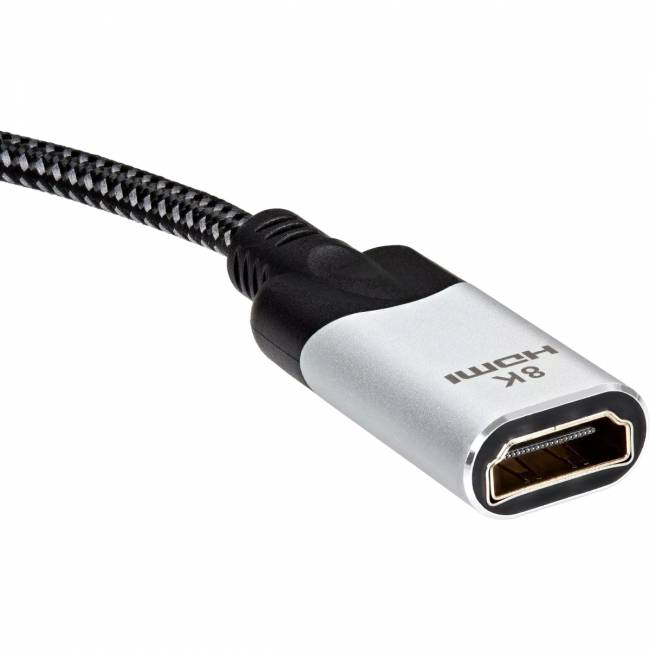 Адаптер DisplayPort(M) ---> HDMI(F) 0.15m 8K@60Hz VCOM <CG6218M-0.15> Переходник VCOM DisplayPort M/HDMI F (CG6218M-0.15) — для бизнеса и офиса