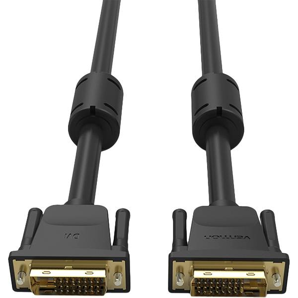 Кабель Vention DVI-D Dual link 25M/25M с ферритовым фильтром - 1.5м. Кабель Vention DVI-D(m)/DVI-D(m) - 1.5 м (EAABG) — для бизнеса и офиса