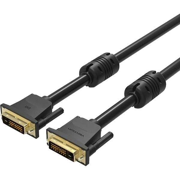 Кабель Vention DVI-D Dual link 25M/25M с ферритовым фильтром - 1.5м. Кабель Vention DVI-D(m)/DVI-D(m) - 1.5 м (EAABG) — для бизнеса и офиса