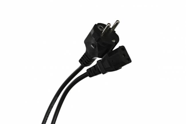Кабель компьютер - розетка 220V EU (прямой)<VDE> 3GX0,75mm2, 1,8m, медь, Telecom <TE021-CU0.75-1.8> VCOM TE021-CU0.75-1.8M — для бизнеса и офиса