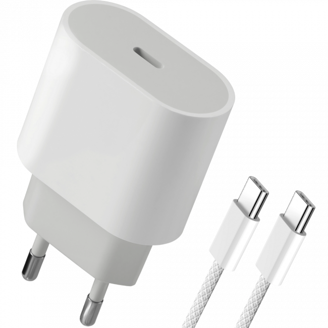 Defender Сетевой адаптер UPA-121 20W, USB C,кабель Type-C,белый Defender 83222 — для бизнеса и офиса