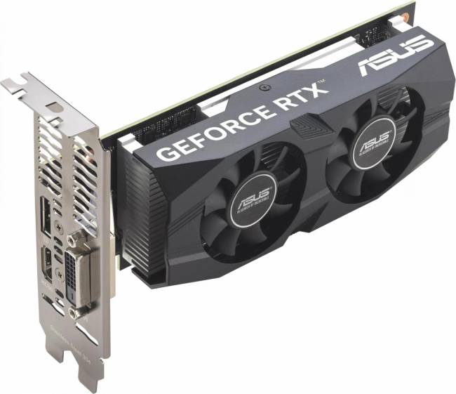 Видеокарта ASUS RTX3050-O6G-LP-BRK — для бизнеса и офиса Видеокарта ASUS RTX3050-O6G-LP-BRK — для бизнеса и офиса