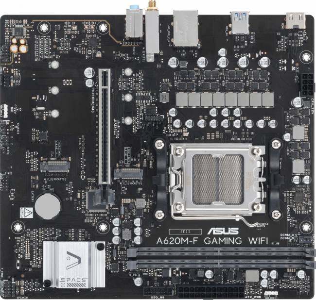 Материнская плата ASUS A620M-F GAMING WIFI — для бизнеса и офиса Материнская плата ASUS A620M-F GAMING WIFI — для бизнеса и офиса