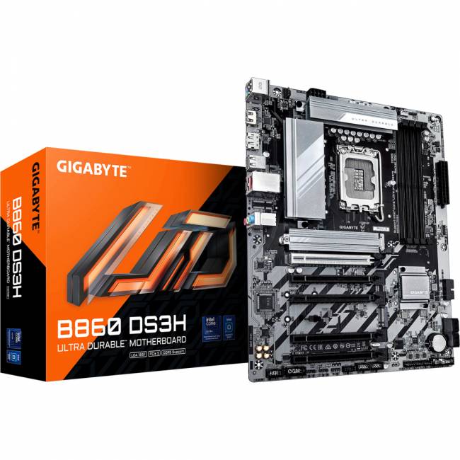 Материнская плата Gigabyte B860 DS3H — для бизнеса и офиса Материнская плата Gigabyte B860 DS3H — для бизнеса и офиса
