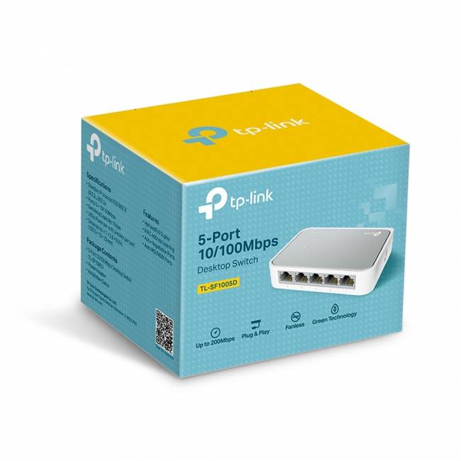 Коммутатор TP-Link TL-SF1005D — для бизнеса и офиса Коммутатор TP-Link TL-SF1005D — для бизнеса и офиса