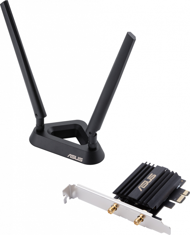 Адаптер ASUS PCE-AX58BT — для бизнеса и офиса Адаптер ASUS PCE-AX58BT — для бизнеса и офиса