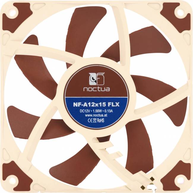 Кулер для корпуса Noctua NF-A12x15 FLX — для бизнеса и офиса Кулер для корпуса Noctua NF-A12x15 FLX — для бизнеса и офиса