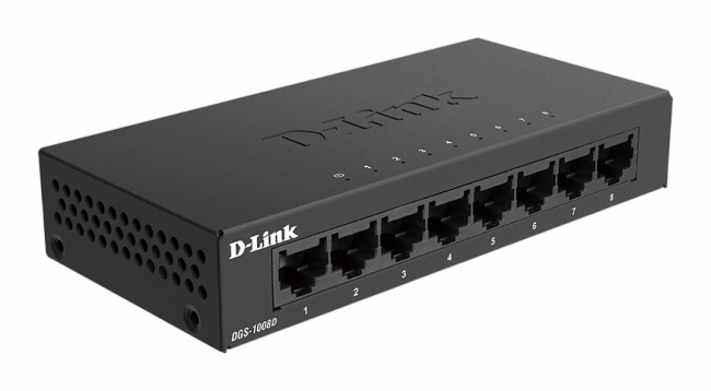 Коммутатор D-Link DGS-1008D/R1A — для бизнеса и офиса