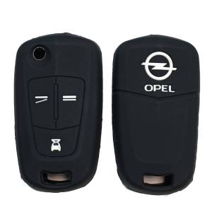 Чехол силиконовый выкидного ключа OPEL 3 кнопки (с лого)