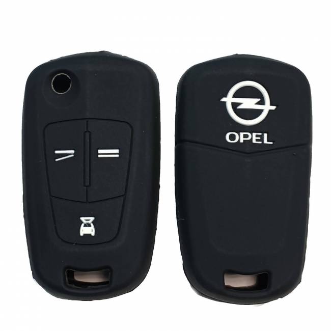 Чехол силиконовый выкидного ключа OPEL 3 кнопки (с лого) — для бизнеса и офиса