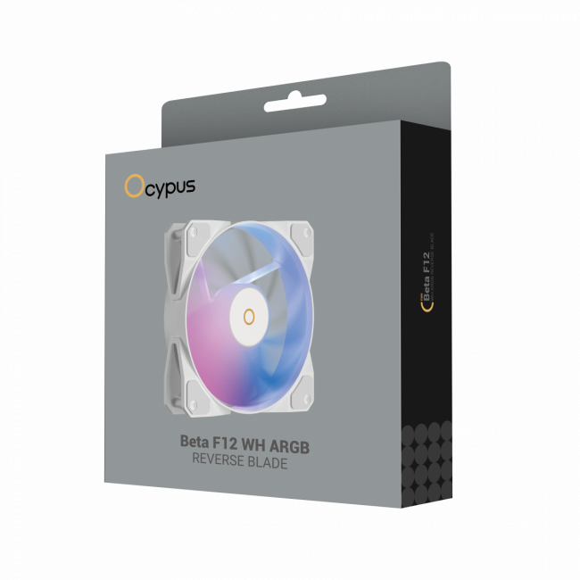 Кулер для корпуса Ocypus Beta-F12-WH1AM01X-GL — для бизнеса и офиса