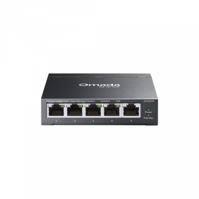 Коммутатор TP-Link ES205GP — для бизнеса и офиса Коммутатор TP-Link ES205GP — для бизнеса и офиса