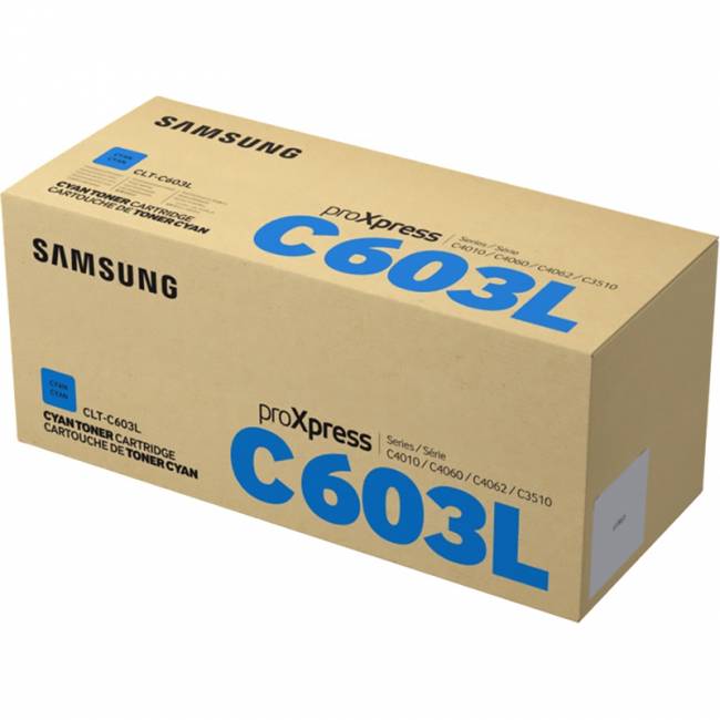 Тонер-картридж Samsung CLT-C603L High Yield Cyan Toner Cartridge (SV232A) — для бизнеса и офиса Тонер-картридж Samsung CLT-C603L High Yield Cyan Toner Cartridge (SV232A) — для бизнеса и офиса