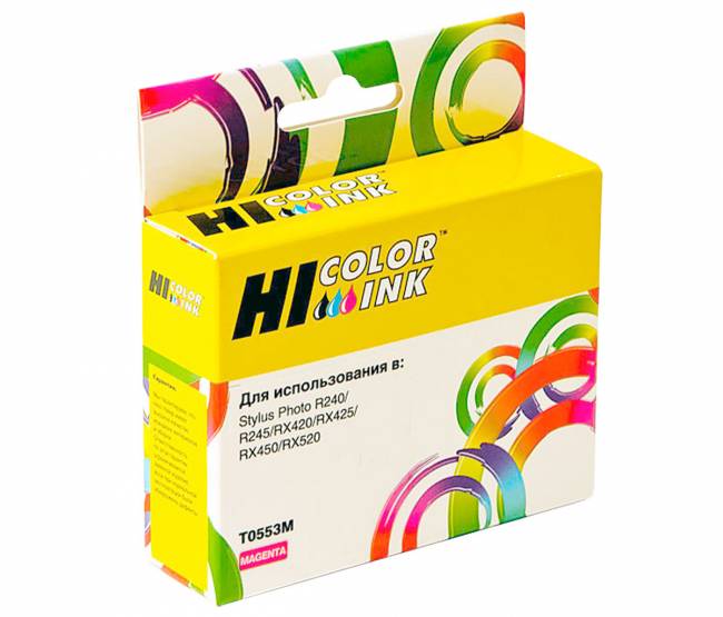 Картридж Hi-Black (HB-T0553) для Epson Stylus Photo R240/RX420/RX520, M — для бизнеса и офиса Картридж Hi-Black (HB-T0553) для Epson Stylus Photo R240/RX420/RX520, M — для бизнеса и офиса