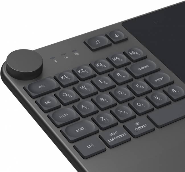 Графический планшет Huion Inspiroy Keydial KD200 — для бизнеса и офиса Графический планшет Huion Inspiroy Keydial KD200 — для бизнеса и офиса