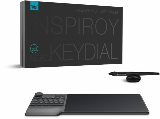 Графический планшет Huion Inspiroy Keydial KD200 — для бизнеса и офиса Графический планшет Huion Inspiroy Keydial KD200 — для бизнеса и офиса