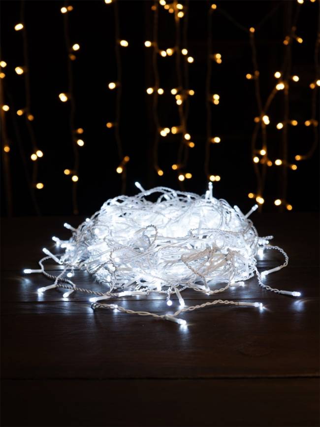 Гирлянда Гирлянда 360LED 220V, 8 режимов, 3х3 м, занавес, холодный белый — для бизнеса и офиса Гирлянда Гирлянда 360LED 220V, 8 режимов, 3х3 м, занавес, холодный белый — для бизнеса и офиса
