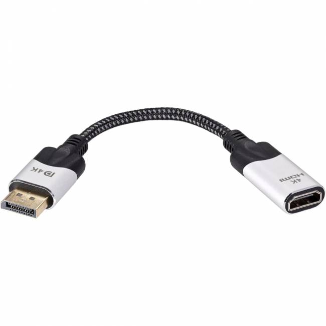 Адаптер DisplayPort(M) ---> HDMI(F) 0.15m 4K@60Hz VCOM <CG621M-0.15> Переходник VCOM DisplayPort M/HDMI F (CG621M-0.15) — для бизнеса и офиса Адаптер DisplayPort(M) ---> HDMI(F) 0.15m 4K@60Hz VCOM <CG621M-0.15> Переходник VCOM DisplayPort M/HDMI F (CG621M-0.15) — для бизнеса и офиса