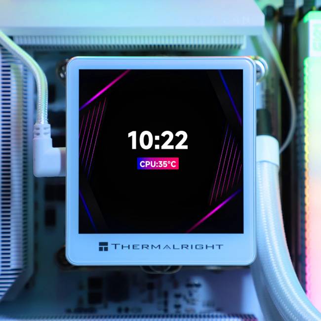 Водяное охлаждение для процессора Thermalright Grand Vision 240 White — для бизнеса и офиса Водяное охлаждение для процессора Thermalright Grand Vision 240 White — для бизнеса и офиса